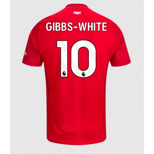 Fotballdrakt Herre Nottingham Forest Morgan Gibbs-White #10 Hjemmedrakt 2024-25 Kortermet